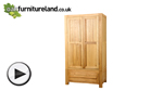 Watch Fresco Solid Oak Wardrobe video