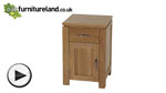 Watch Galway Solid Oak Bedside Table video