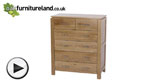 Watch Galway Solid Oak Chest of Drawers video