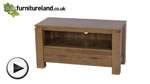 Watch Galway Solid Oak TV + DVD Stand video