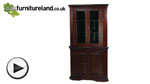 Watch Louis Philippe Solid Mahogany Corner Cabinet video