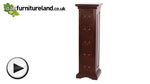 Watch Louis Philippe Solid Mahogany DVD/CD Rack video