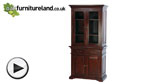 Watch Louis Philippe Solid Mahogany Display Cabinet video
