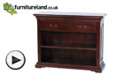 Watch Louis Philippe Solid Mahogany Low Open Bookcase video