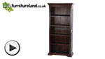 Watch Louis Philippe Solid Mahogany Tall Bookcase video