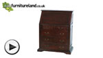 Watch Louis Philippe Solid Mahogany Writing Bureau video