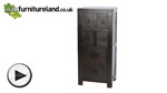 Watch Mantis Dark Solid Mango 4ft Tall CD Chest video