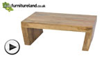 Watch Mantis Light Solid Mango Angled Coffee Table video