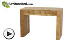 Watch Mantis Light Solid Mango Computer Desk / Dressing Table video