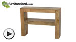 Watch Mantis Light Solid Mango Console Table video