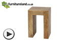 Watch Mantis Light Solid Mango Lamp Table video