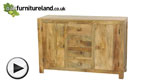 Watch Mantis Light Solid Mango Large Sideboard video
