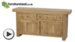 Watch Nero Solid Oak Sideboard video