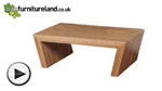 Watch Nero Solid Oak Angled Coffee Table video
