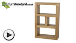 Watch Nero Solid Oak Bookcase / Storage Unit video