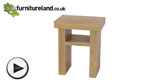 Watch Nero Solid Oak Lamp Table video