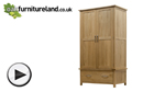 Watch Newark Solid Oak Double Wardrobe video