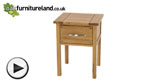 Watch Newark Solid Oak Bedside Cabinet video