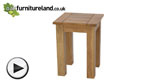 Watch Newark Solid Oak Lamp Table video