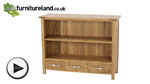 Watch Newark Solid Oak Low Bookcase video