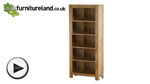 Watch Oakdale Solid Oak Tall Bookcase video