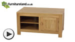 Watch Oakdale Solid Oak Widescreen TV + DVD Cabinet video