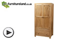 Watch Oakdale Solid Oak Wardrobe video