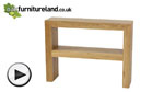 Watch Oakdale Solid Oak Console Table video