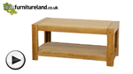 Watch Quercus Solid Oak Coffee Table video