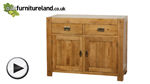 Watch Quercus Solid Oak Small Sideboard video