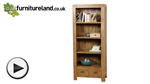 Watch Quercus Solid Oak Tall Bookcase video