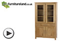 Watch Rivermead Solid Oak Glazed Dresser video