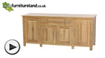 Watch Rivermead Solid Oak Large Sideboard video