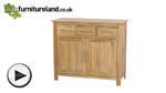 Watch Rivermead Solid Oak Small Sideboard video