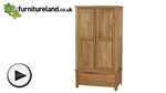 Watch Rivermead Solid Oak Wardrobe video