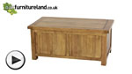 Watch Rustic Solid Oak Blanket Box video