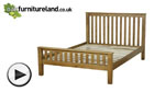 Watch Rustic Solid Oak Double Bed video