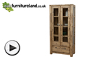 Watch Saigon Solid Acacia Glazed Display Cabinet video