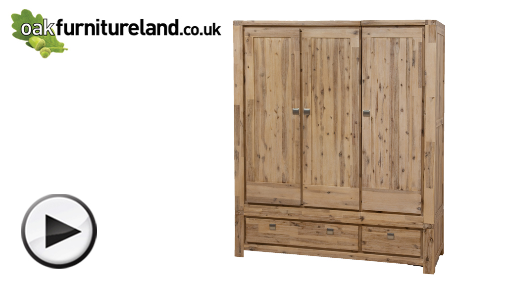 Watch Saigon Solid Acacia Triple Wardrobe video
