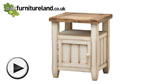 Watch Shabby Chic Solid Mango 1 Door Bedside Cabinet video