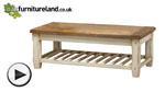 Watch Shabby Chic Solid Mango Coffee Table video