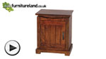 Watch Tokyo Brown Teak Mango Bedside Cabinet video