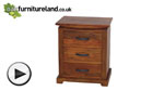 Watch Tokyo Brown Teak Mango Bedside Chest video