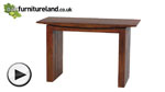 Watch Tokyo Brown Teak Mango Console Table video