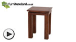 Watch Tokyo Brown Teak Mango Lamp Table video