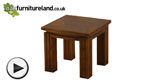 Watch Tokyo Brown Teak Mango Side Table video