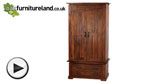 Watch Tokyo Brown Teak Mango Wardrobe video