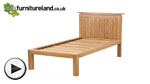 Watch Tokyo Solid Oak Single Bed video