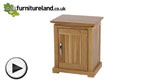 Watch Tokyo Solid Oak Bedside Cabinet video