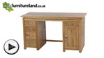 Watch Tokyo Solid Oak Computer Desk video